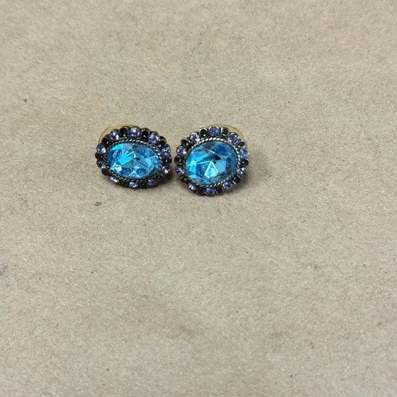 None Jewelry - Elegant Blue Stud Earrings